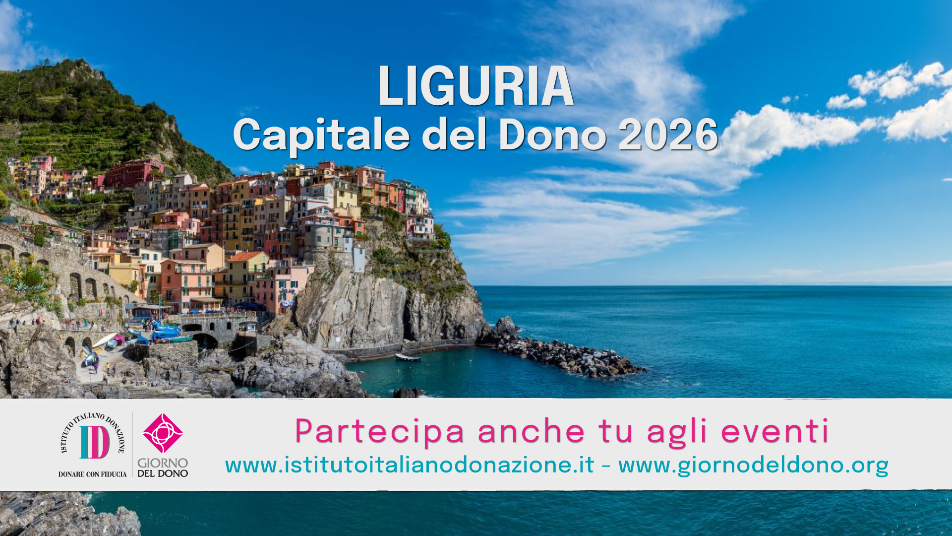 Giorno del Dono 2026: la Liguria è Capitale, ma la rete del non profit si mobilita in tutta Italia