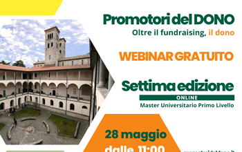 Webinar gratuito - Oltre il fundraising: il dono